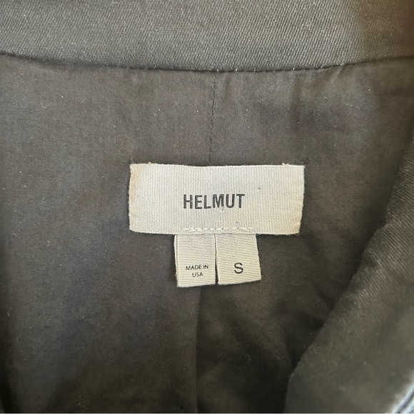 HELMUT HELMUT LANG Funnel Neck Denim Jacket in a dark wash | size small - Picture 8 of 14